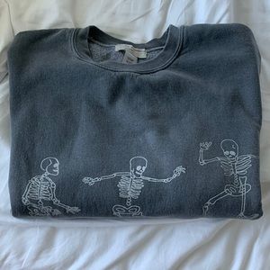 urban outfitters skelton skater sweatshirt